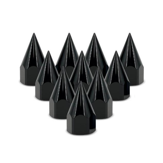 DDC Wheels 2.5 Inch Black Billet Spikes (40 Count) for Forged Wheels