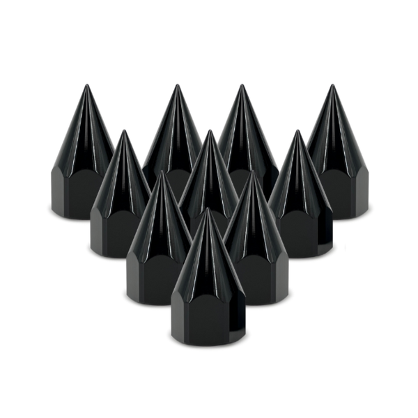 DDC Wheels 2.5 Inch Black Billet Spikes (40 Count) for Forged Wheels