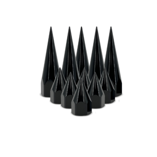 DDC Wheels Combo 2.5/4.5 Inch Black Billet Spikes (40 Count) for Forged Wheels