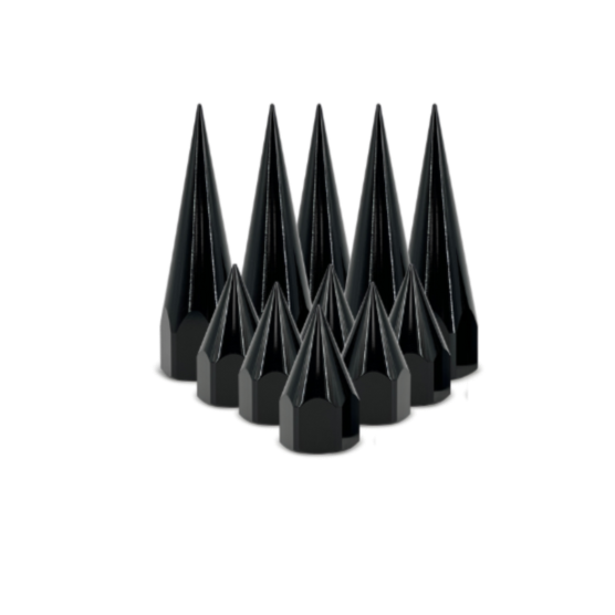 DDC Wheels Combo 2.5/4.5 Inch Black Billet Spikes (40 Count) for Forged Wheels