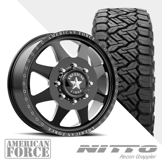 Monument Black Milled Recon Grappler A/T 35x12.50R22 (34.53 x 12.52)