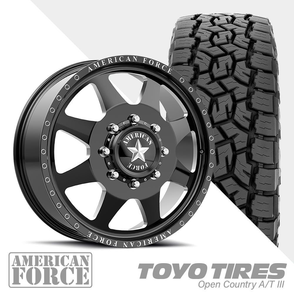 Monument Black Milled Open Country A/TIII 285/55R22 (34.4 x 11.7)