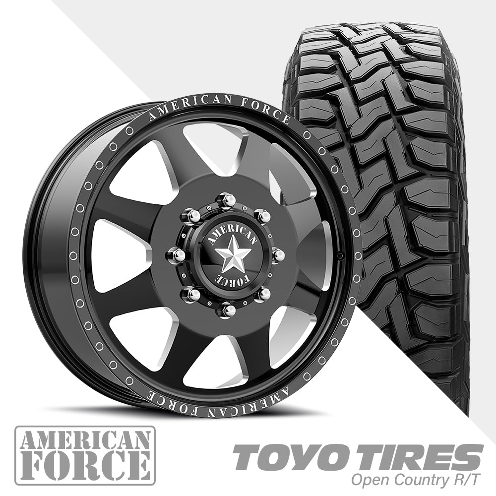 Monument Black Milled Open Country R/T 35X12.50R22 (34.8 x 12.5)