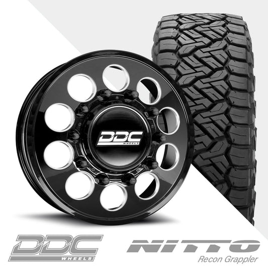 The Hole Black Milled  Recon Grappler A/T 35X11.50R20