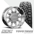 The Ten Polished  Toyo R/T 295/50R22 (Super Single)