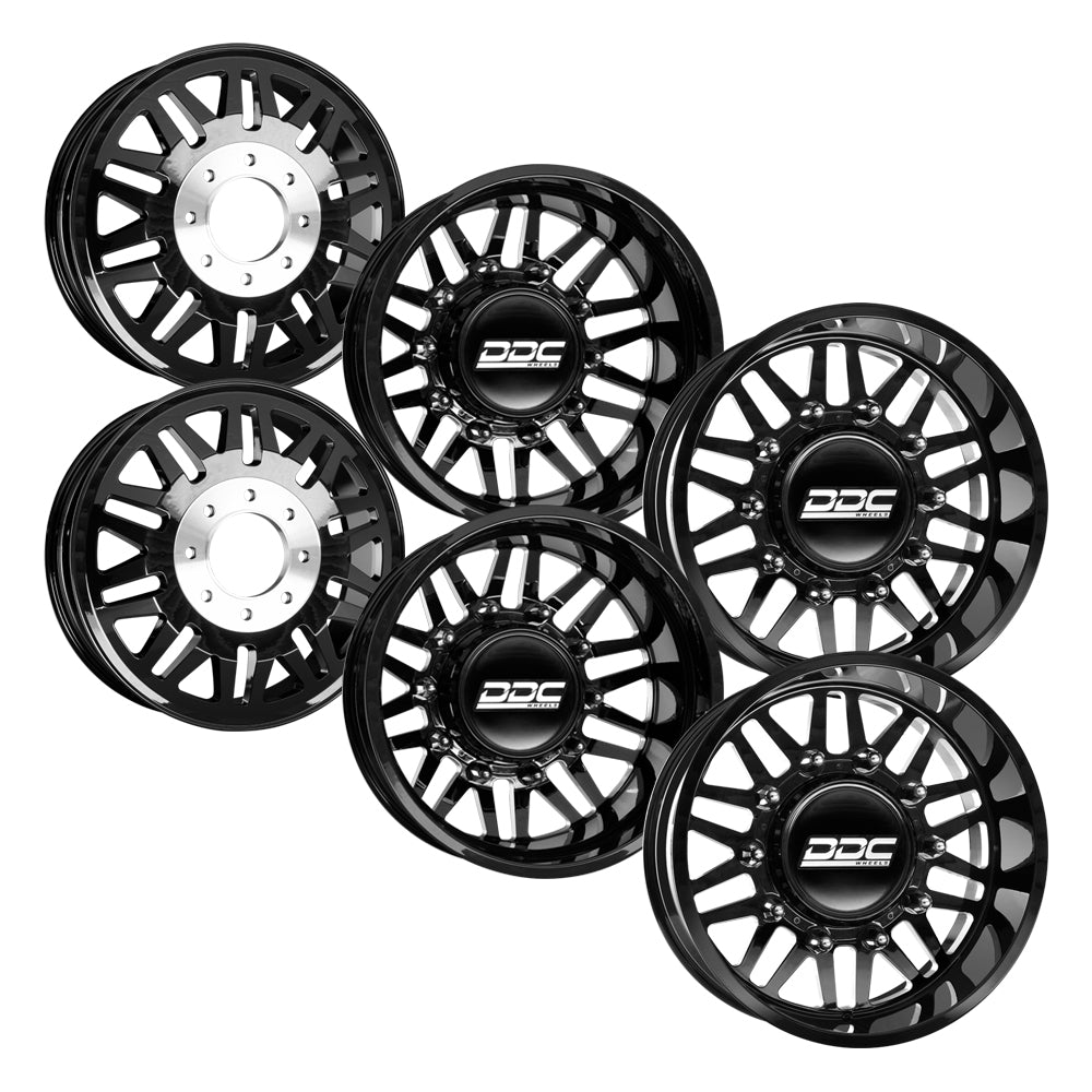 Aftermath Black Milled Super Single Open Country A/TIII 285/55R22 (34.4 x 11.7)
