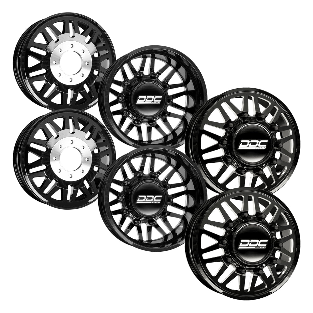 Aftermath Black Milled  Open Country A/TIII 37X12.50R22 (36.5 x 12.5)