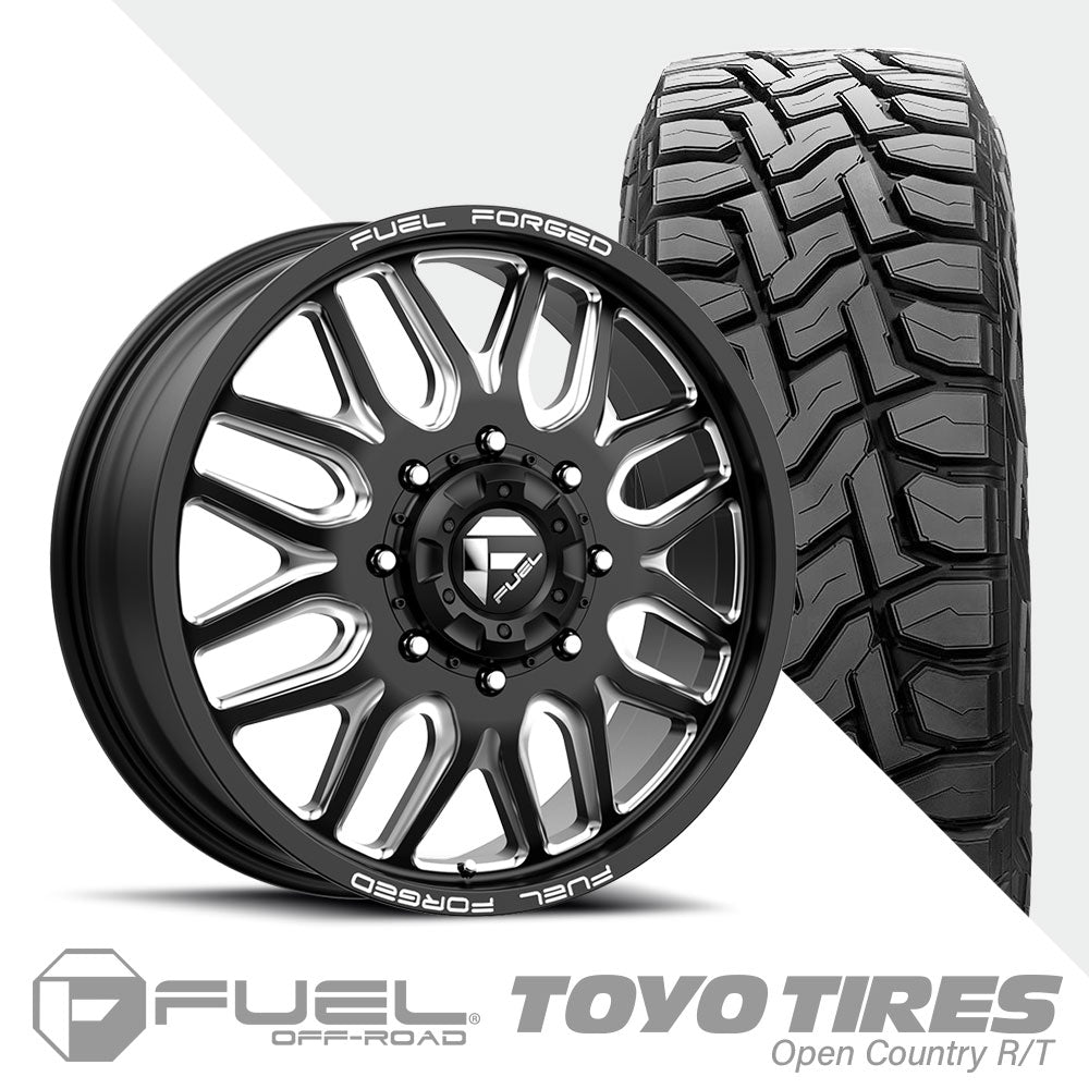 FF66D Matte Black Milled  Toyo R/T 37X12.50R20