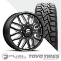 FF66D Matte Black Milled  Toyo R/T 37X12.50R22