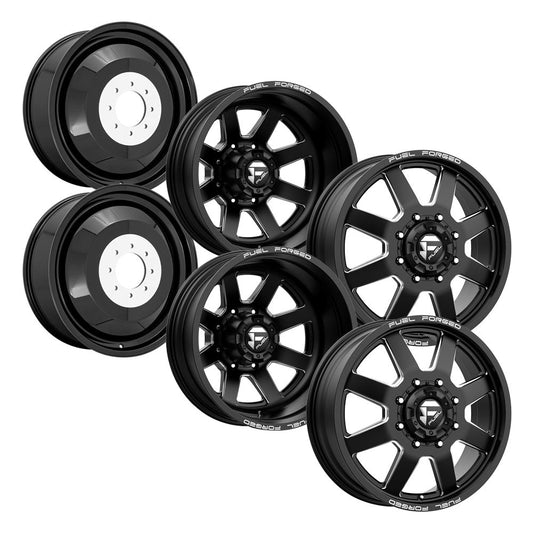 FF09D Matte Black Milled  Toyo A/TIII 37X12.50R22 (Super Single)