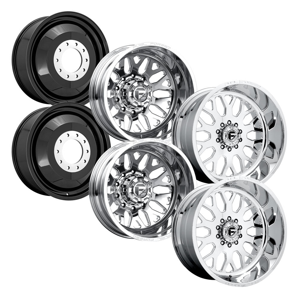 FF19D Polished 10 Lug Super Single Open Country R/T 295/55R22 (34.8 x 12.2)