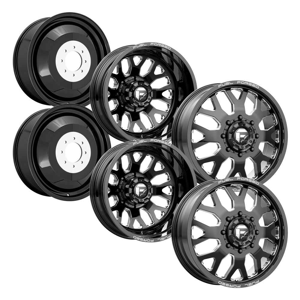 FF19D Gloss Black Milled Open Country A/TIII 35X12.50R22 (34.5 x 12.5)