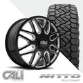 Invader 9115D Black Milled  Recon Grappler A/T 35X12.50R22