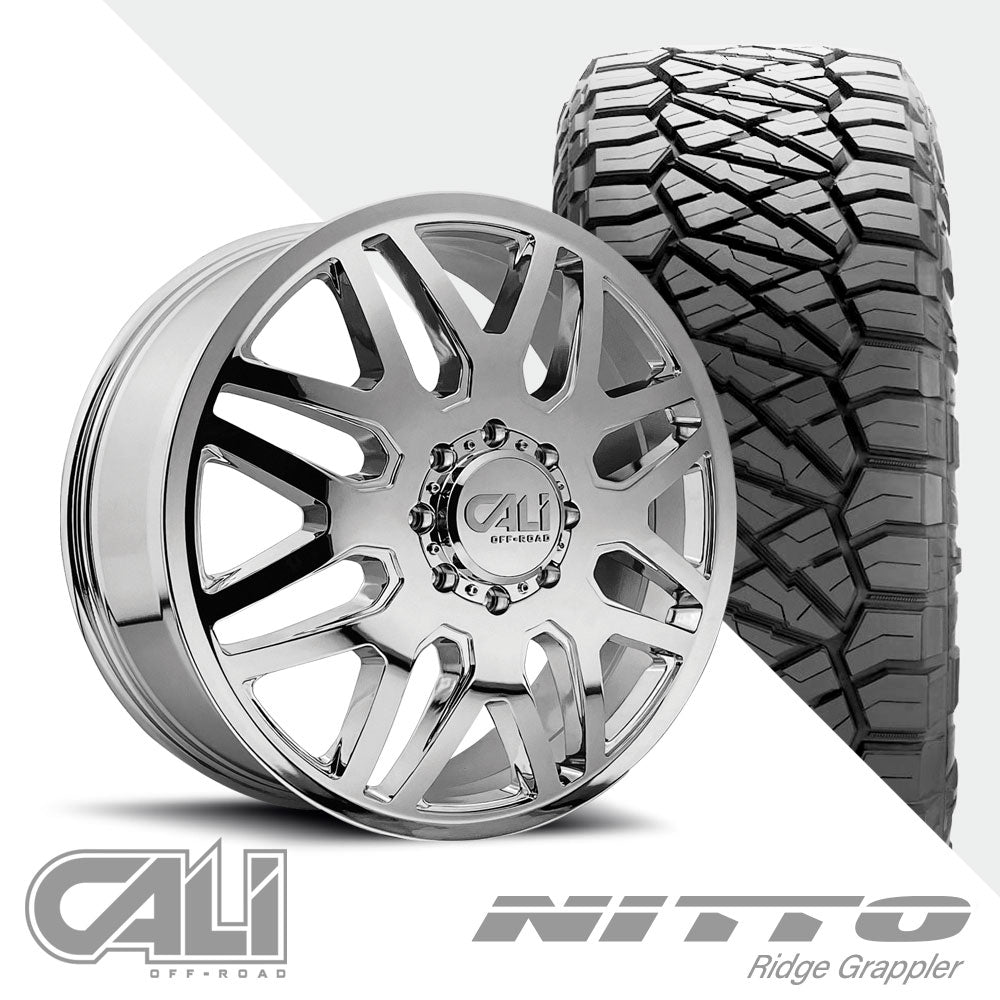 Invader 9115D Chrome  Ridge Grappler 35X12.50R22