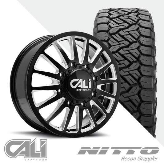 Summit 9110D Black Milled  Recon Grappler A/T 285/55R22