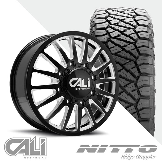 Summit 9110D Black Milled  Ridge Grappler 285/55R22