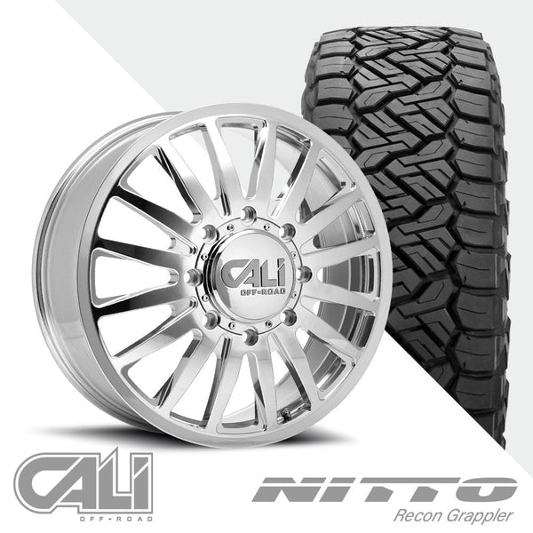 Summit 9110D Polished Traditional Front Recon Grappler A/T 285/55R22 (34.37 x 11.69)