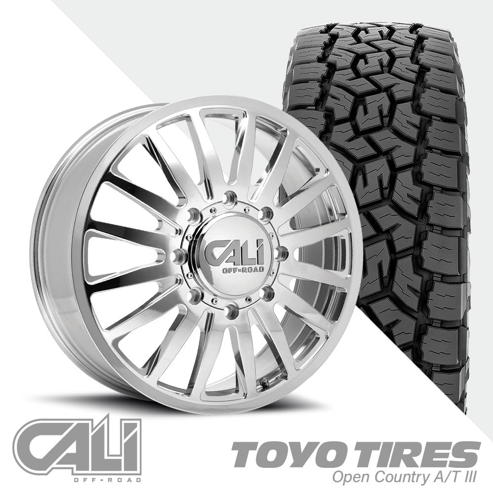 Summit 9110D Polished Traditional Front Open Country A/TIII 285/55R22 (34.4 x 11.7)