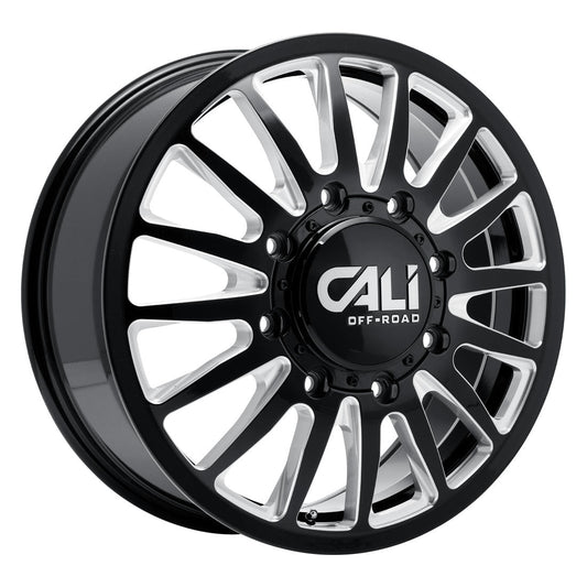 Summit 9110D Black Milled Traditional Front Open Country A/TIII 35X12.50R22 (34.5 x 12.5)
