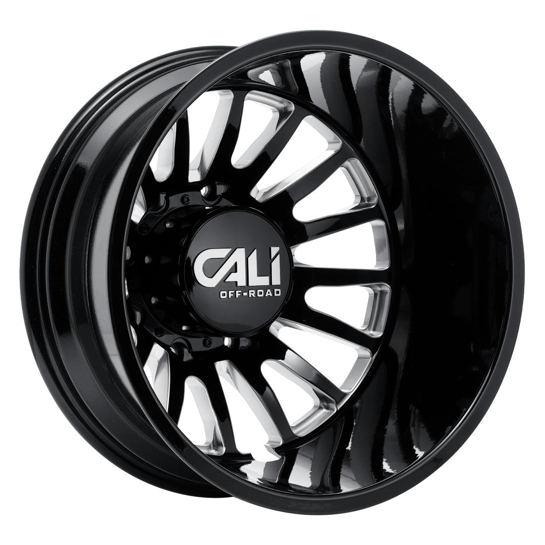 Summit 9110D Black Milled Traditional Front Open Country R/T 35X12.50R20 (34.8 x 12.50)