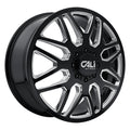 Invader 9115D Black Milled  Toyo A/TIII 37X12.50R22