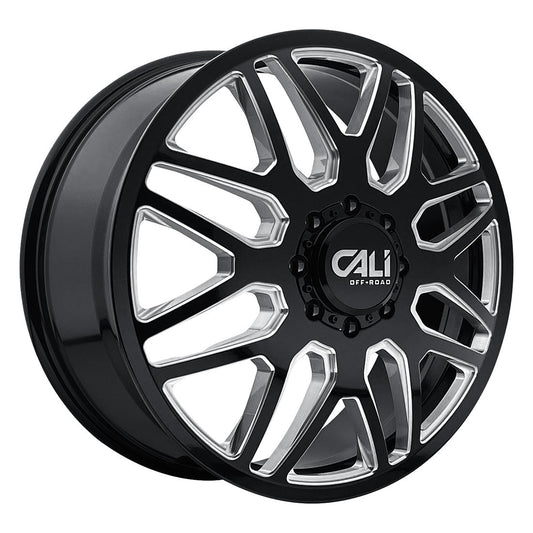 Invader 9115D Black Milled Traditional Front Recon Grappler A/T 35X12.50R22 (34.53 x 12.52)
