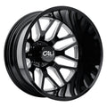 Invader 9115D Black Milled  Toyo A/TIII 37X12.50R22