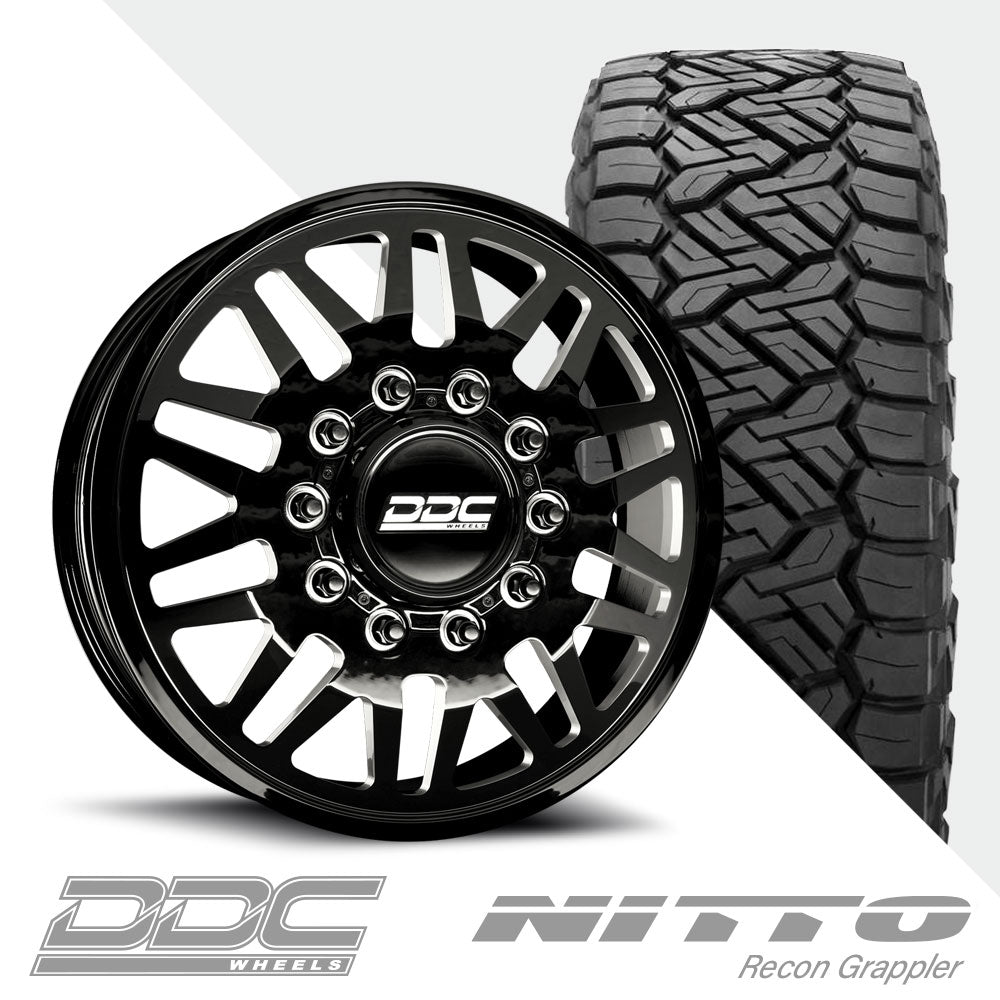 Aftermath Black Milled Recon Grappler A/T 285/55R22 (34.37 x 11.69)