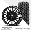 Aftermath Black Milled Super Single Open Country A/TIII 37X12.50R22 (36.5 x 12.5)