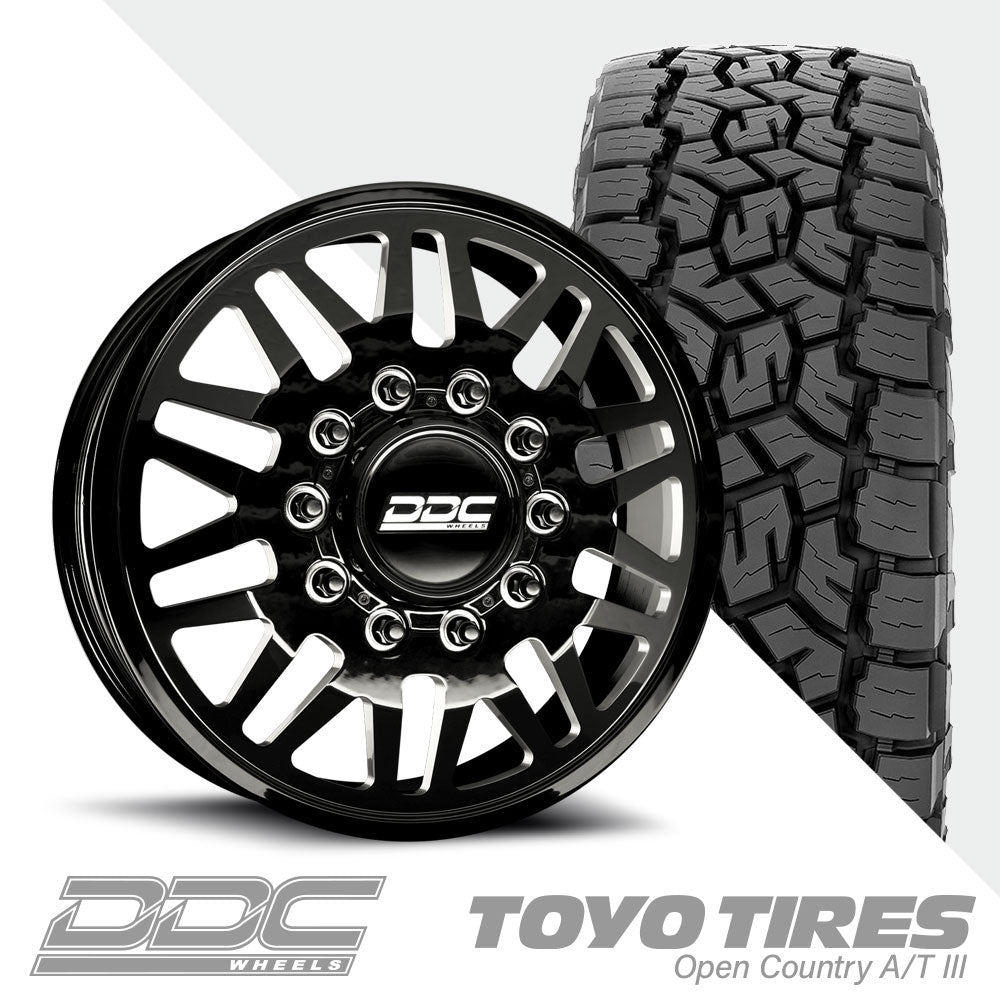 Aftermath Black Milled Open Country A/TIII 35X12.50R22 (34.5 x 12.5)