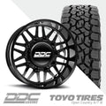 Aftermath Black Milled Super Single Open Country A/TIII 35X12.50R22 (34.5 x 12.5)