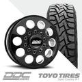 The Hole Black Milled  Toyo R/T 295/50R22