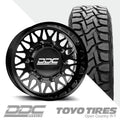The Mesh Black Milled Super Single Open Country R/T 295/55R22 (34.8 x 12.2)