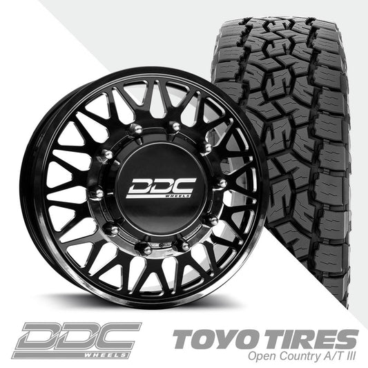 The Mesh Black Milled Open Country A/TIII 35X12.50R22 (34.5 x 12.5)