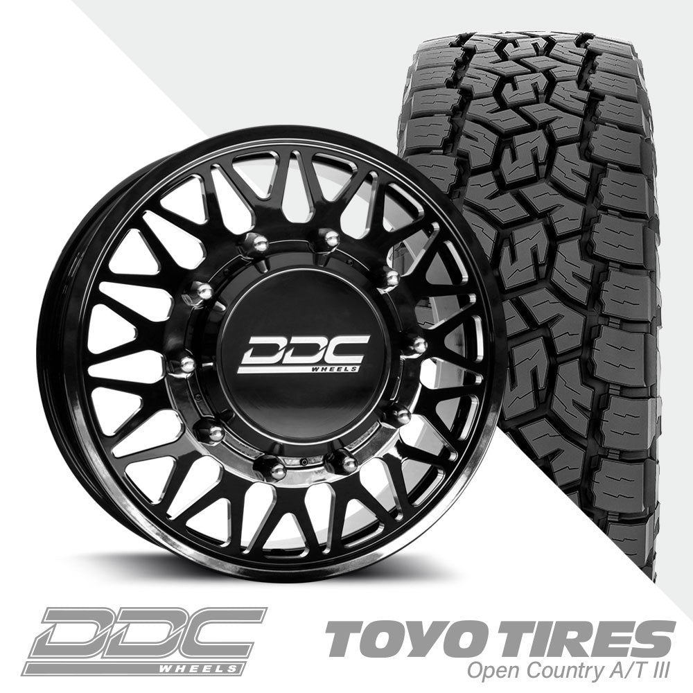 The Mesh Black Milled  Toyo A/TIII 35X12.50R22