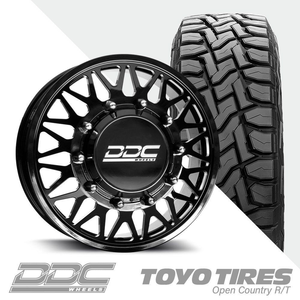 The Mesh Black Milled Open Country R/T 37X12.50R22 (36.8 x 125)