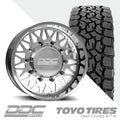 The Mesh Polished  Toyo A/TIII 285/55R22 (Super Single)