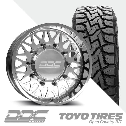 The Mesh Polished  Toyo R/T 295/55R22 (Super Single)