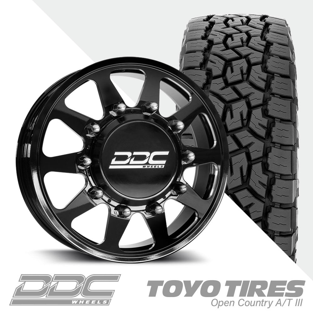 The Ten Black Milled Open Country A/TIII 35X12.50R22 (34.5 x 12.5)