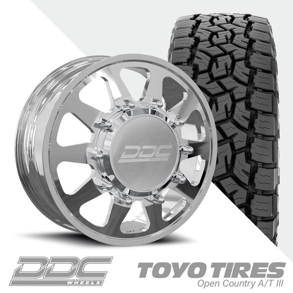 The Ten Polished  Toyo A/TIII 285/55R22