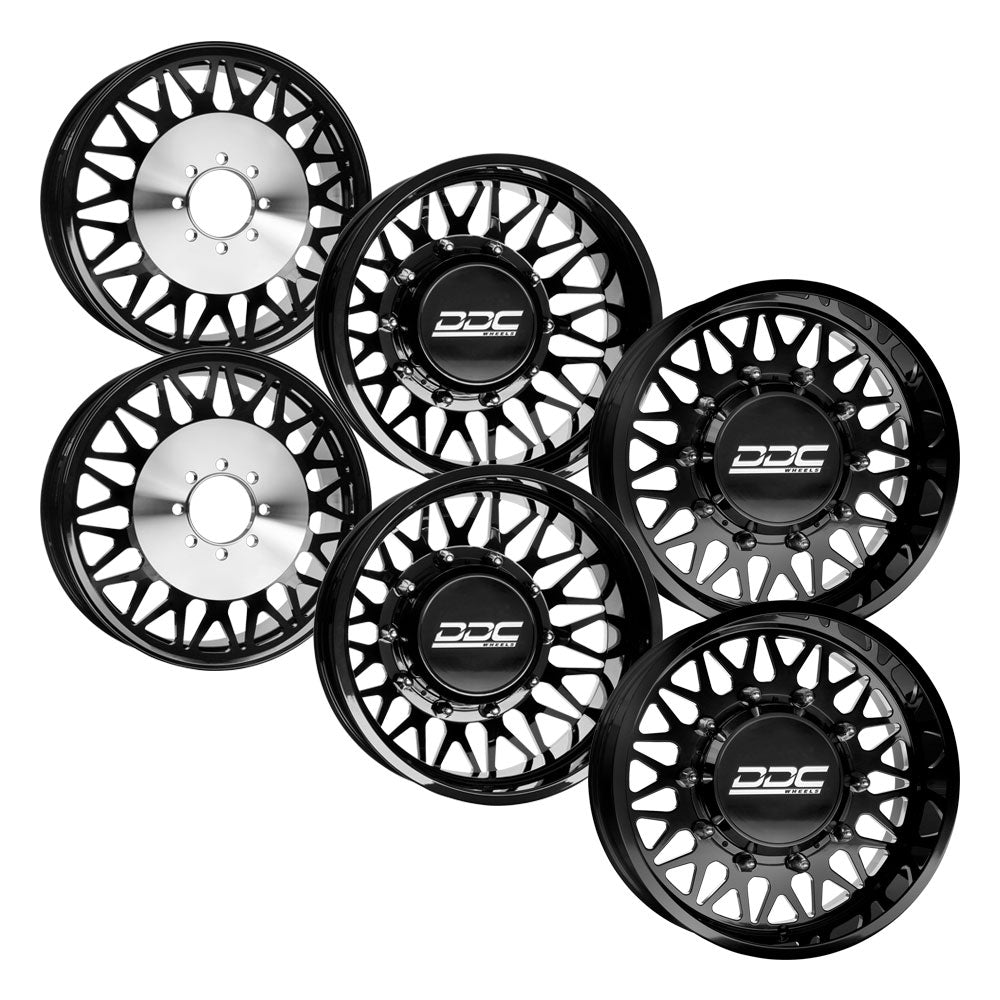 The Mesh Black Milled  Toro R/T 37X12.50R22 (Super Single)
