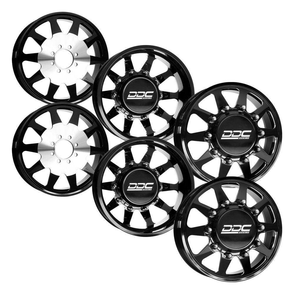The Ten Black Milled Recon Grappler A/T 285/55R22 (34.37 x 11.69)