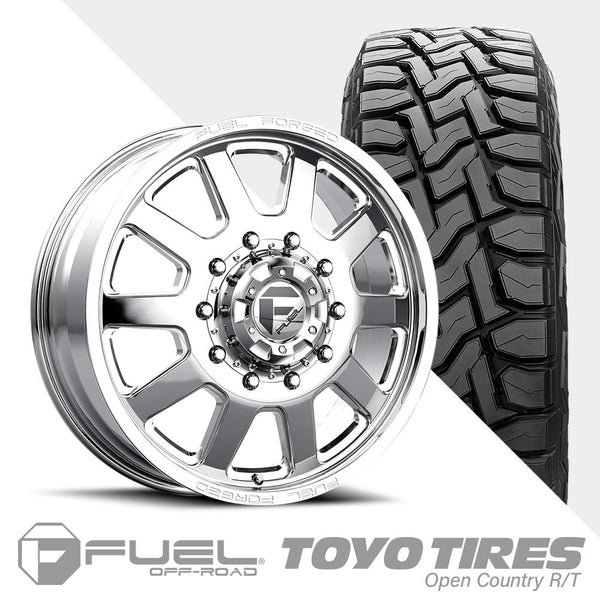 FF09D Polished 10 Lug Open Country R/T 35X12.50R22 (34.8 x 12.5)