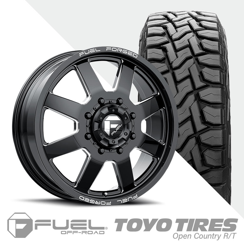 FF09D Matte Black Milled Open Country R/T 295/55R22 (34.8 x 12.2)