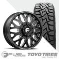 FF19D Gloss Black Milled 10 Lug Open Country R/T 295/55R22 (34.8 x 12.2)