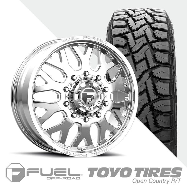 FF19D Polished 10 Lug Open Country R/T 35x11.50R20 (34.8 x 11.4)