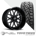 FF19D Gloss Black Milled  Toyo R/T 37X12.50R22 (Super Single)