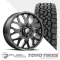 FF19D Gloss Black Milled Open Country A/TIII 37X12.50R22 (36.5 x 12.5)