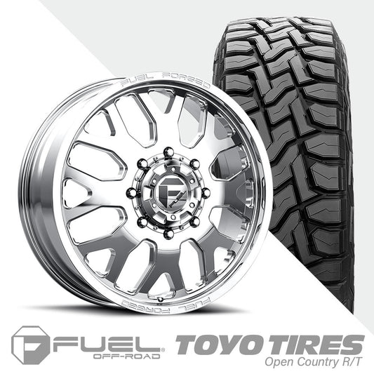 FF19D Polished Open Country R/T 35X12.50R22 (34.8 x 12.5)