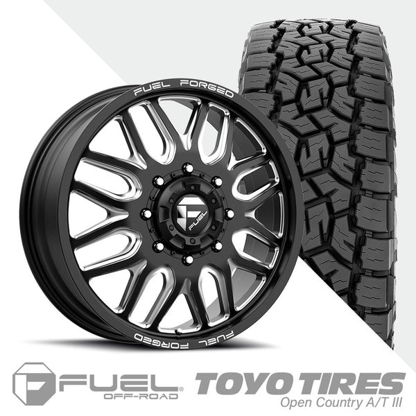 FF66D Matte Black Milled  Toyo A/TIII 35x11.50R20